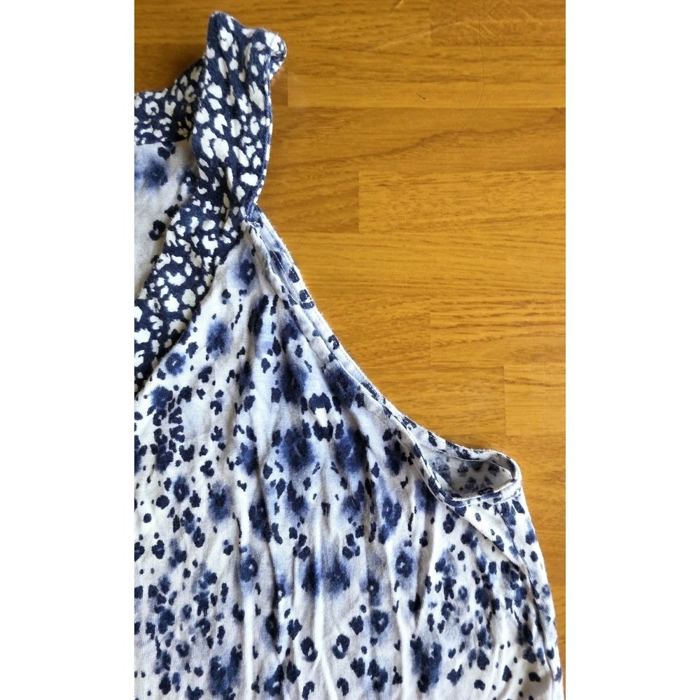 Simply Vera Women's Sleeveless Top Blue White Print Size Large - Picture 5 of 10